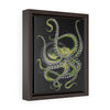 Green Octopus Vertical Framed Premium Gallery Wrap Canvas 8 × 10