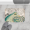 Green Octopus Vintage Chic Bath Mat Home Decor