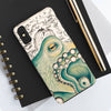 Green Octopus Vintage Chic Case Mate Tough Phone