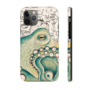 Green Octopus Vintage Chic Case Mate Tough Phone Iphone 11 Pro