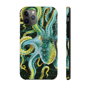 Green Octopus Vintage Map Chic Case Mate Tough Phone Cases Iphone 11 Pro