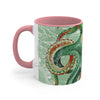 Green Octopus Vintage Map Watercolor Art Accent Coffee Mug 11Oz