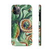 Green Octopus Vintage Map Watercolor Art Case Mate Tough Phone Cases Iphone 11 Pro Max