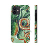 Green Octopus Vintage Map Watercolor Art Case Mate Tough Phone Cases Iphone 12