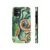 Green Octopus Vintage Map Watercolor Art Case Mate Tough Phone Cases Iphone 12 Mini
