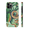 Green Octopus Vintage Map Watercolor Art Case Mate Tough Phone Cases Iphone 12 Pro Max