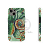 Green Octopus Vintage Map Watercolor Art Case Mate Tough Phone Cases Iphone 13