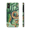 Green Octopus Vintage Map Watercolor Art Case Mate Tough Phone Cases Iphone X
