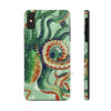 Green Octopus Vintage Map Watercolor Art Case Mate Tough Phone Cases Iphone Xs Max