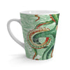 Green Octopus Vintage Map Watercolor Art Latte Mug 12Oz Mug