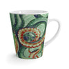 Green Octopus Vintage Map Watercolor Art Latte Mug Mug