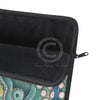 Green Octopus Watercolor Art Laptop Sleeve