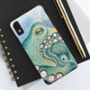 Green Octopus Watercolor Case Mate Tough Phone Cases