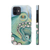 Green Octopus Watercolor Case Mate Tough Phone Cases Iphone 12