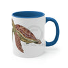 Green Sea Turtle Art Accent Coffee Mug 11Oz