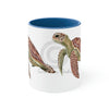 Green Sea Turtle Art Accent Coffee Mug 11Oz