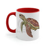Green Sea Turtle Art Accent Coffee Mug 11Oz