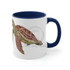 Green Sea Turtle Art Accent Coffee Mug 11Oz