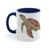 Green Sea Turtle Art Accent Coffee Mug 11Oz