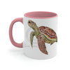 Green Sea Turtle Art Accent Coffee Mug 11Oz