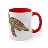 Green Sea Turtle Art Accent Coffee Mug 11Oz
