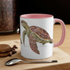 Green Sea Turtle Art Accent Coffee Mug 11Oz