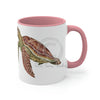 Green Sea Turtle Art Accent Coffee Mug 11Oz
