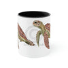 Green Sea Turtle Art Accent Coffee Mug 11Oz Black /