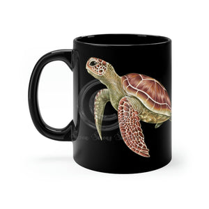Green Sea Turtle Art Mug 11Oz Mug