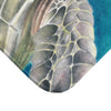 Green Sea Turtle Watercolor Art Bath Mat Home Decor