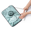Green Shark Watercolor & Compass Art Laptop Sleeve