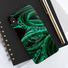 Green Tentacles Octopus Black Ink Art Case Mate Tough Phone Cases