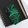 Green Tentacles Octopus Black Ink Art Case Mate Tough Phone Cases