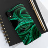 Green Tentacles Octopus Black Ink Art Case Mate Tough Phone Cases