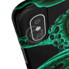 Green Tentacles Octopus Black Ink Art Case Mate Tough Phone Cases