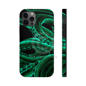 Green Tentacles Octopus Black Ink Art Case Mate Tough Phone Cases Iphone 12 Pro