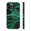 Green Tentacles Octopus Black Ink Art Case Mate Tough Phone Cases Iphone 12 Pro Max