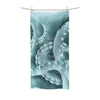 Green Tentacles Watercolor Art Polycotton Towel 30X60 Home Decor