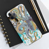 Grey Octopus Compass Teal Splash Case Mate Tough Phone Cases