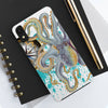 Grey Octopus Compass Teal Splash Case Mate Tough Phone Cases