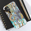 Grey Octopus Compass Teal Splash Case Mate Tough Phone Cases