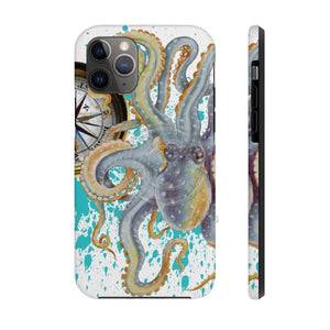 Grey Octopus Compass Teal Splash Case Mate Tough Phone Cases Iphone 11 Pro