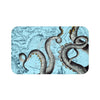 Grey Tentacles Octopus Vintage Map Blue Bath Mat 34 × 21 Home Decor
