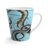 Grey Tentacles Vintage Map Blue Latte Mug 12Oz Mug