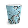 Grey Tentacles Vintage Map Blue Latte Mug Mug