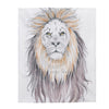 Grumpy Lion Bad Hair Day Watercolor Art Velveteen Plush Blanket 50 × 60 All Over Prints