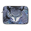 Grumpy Owl Purple Ink Watercolor Laptop Sleeve 13