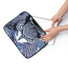 Grumpy Owl Purple Ink Watercolor Laptop Sleeve