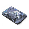 Grumpy Owl Purple Ink Watercolor Laptop Sleeve