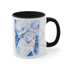 Happy Dolphins Love Blue Watercolor Art Accent Coffee Mug 11Oz
